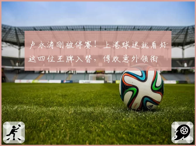 卢永涛刚被停赛！上港球迷就看好这四位王牌入替，傅欢意外领衔